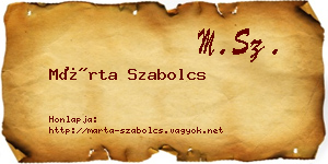 Márta Szabolcs névjegykártya